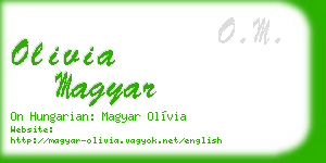 olivia magyar business card